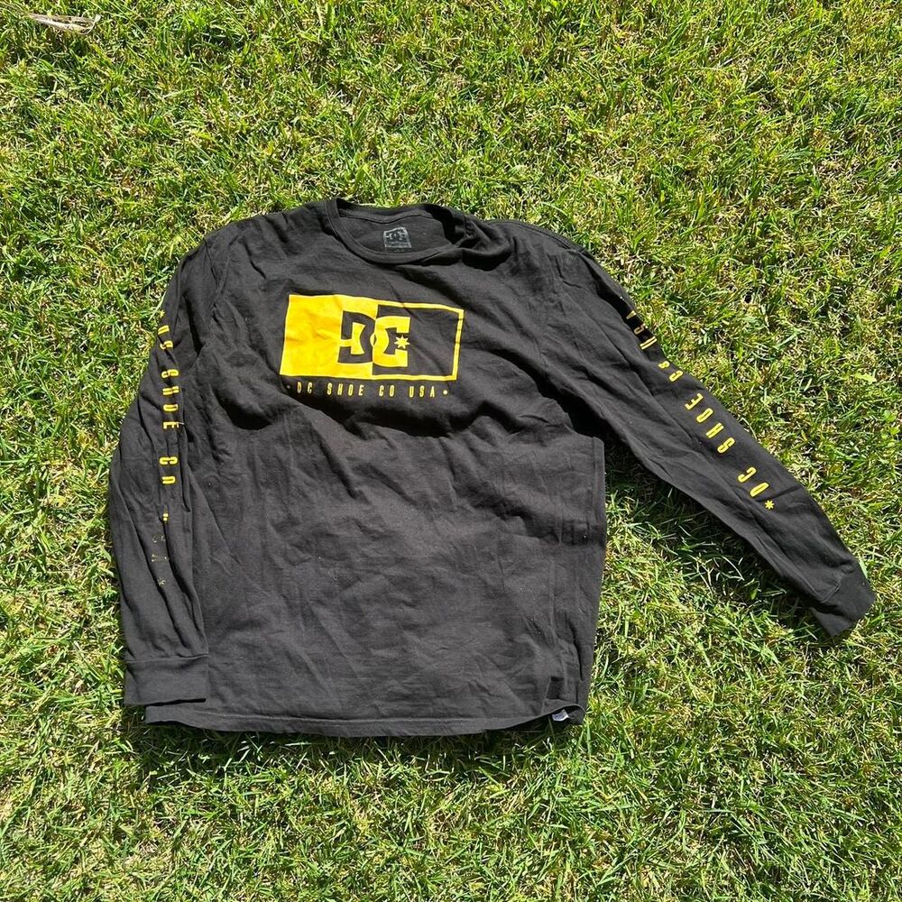 DC y2k long sleeve tee mens size L sleeve hit